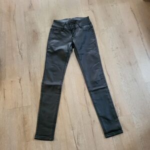 Seventy Denim Faux Leather Strechy Pants Size Medium